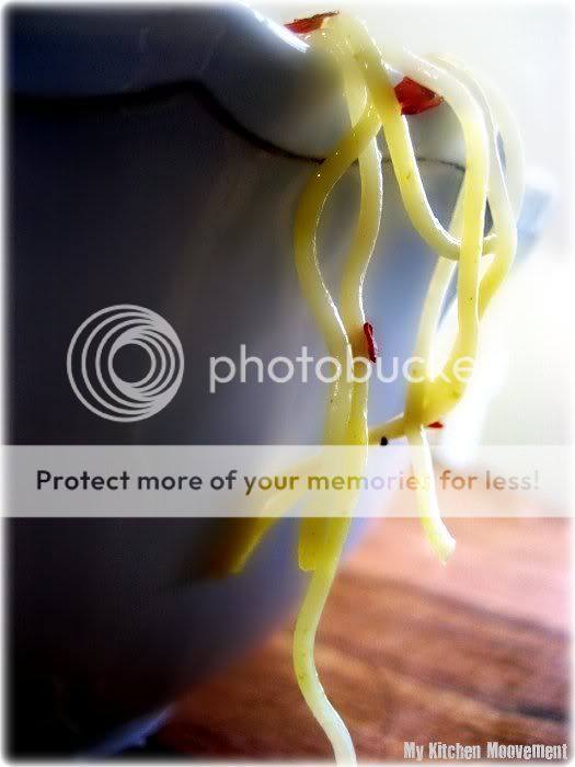 Capellini with Shrimp and capellini noodles. Capellini with Shrimp and