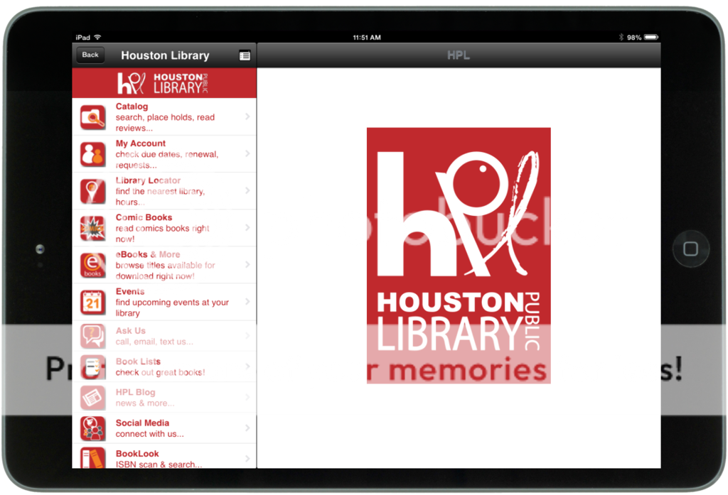 App user selects Comics Plus: Library Edition, which is listed on the Home Menu App user selects Comics Plus: Library Edition, which is listed on the Home Menu