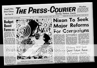 13th May 1973, 13th May 1973 Oxnard Press Courier cover. California