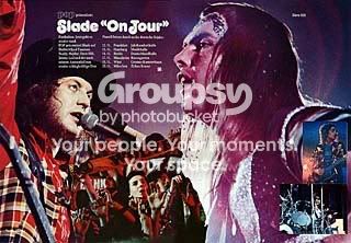 Pop 73 dates large, Slade in Pop German mag Nov 1973